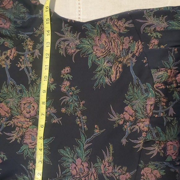 Vintage 1980,Joni Blair Of California, Floral Black Dress, Size 3 - Picture 10 of 12